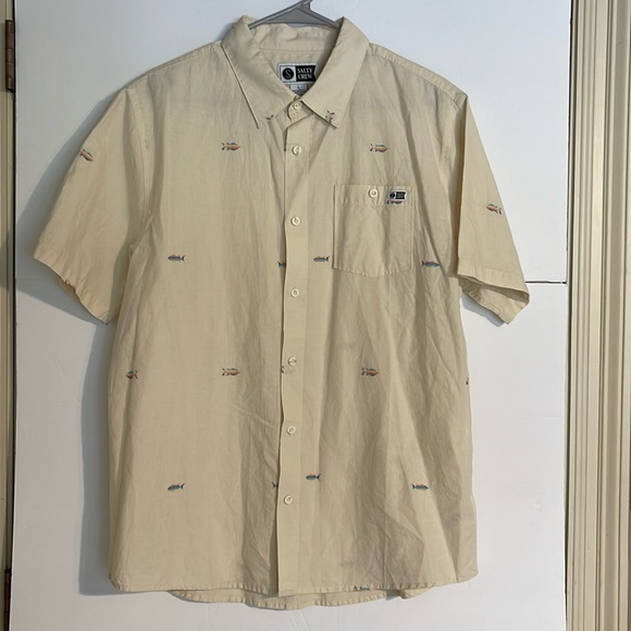 Salty Crew Men’s size large button down shirt - Picture 1 of 6